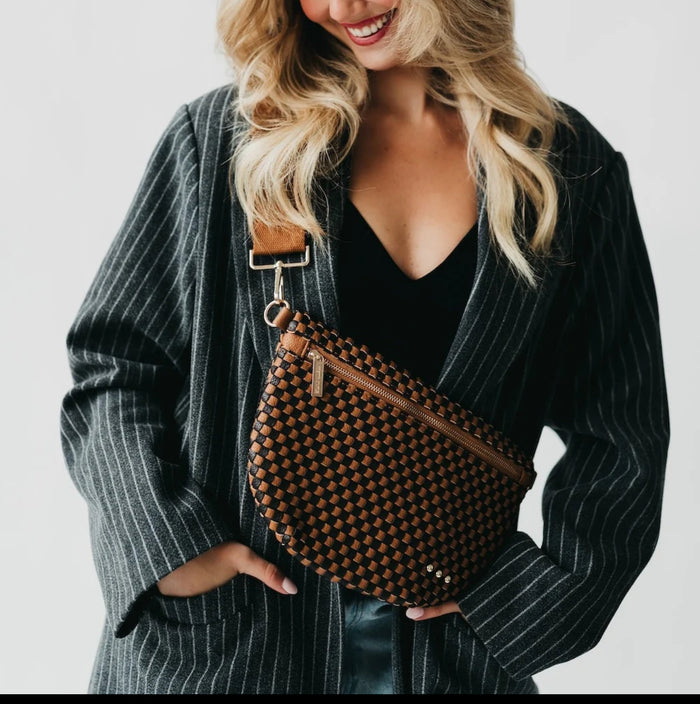 Camel and Black Check