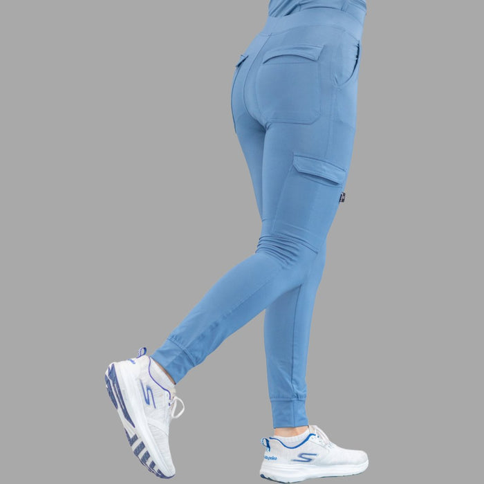 Women's Joggers 901 Cornflower Blue, Super Stretch Scrubs