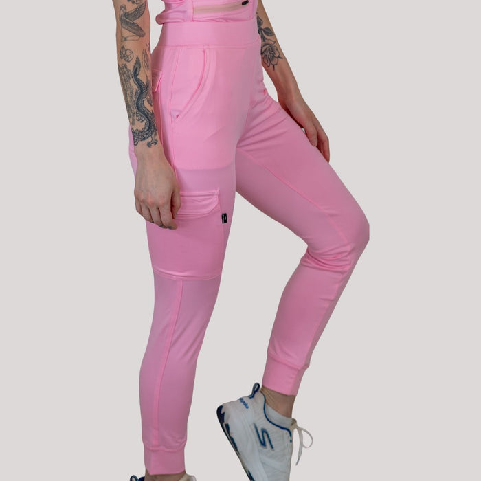 Women's Scrubs Jogger Pants 901 Pale Pink, Super Stretch Scrubs