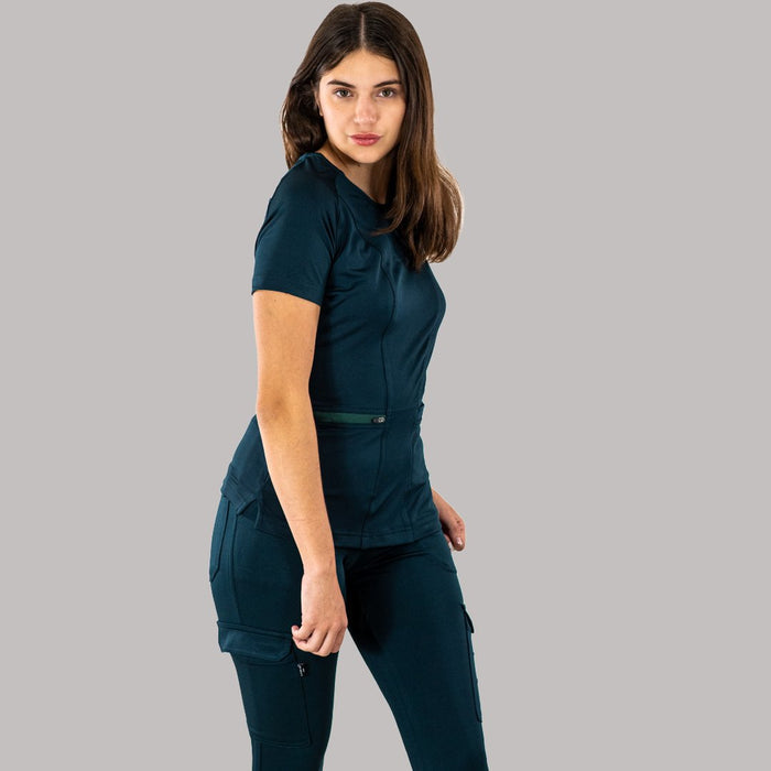 Women's Scrubs Top 901 Bottle Green