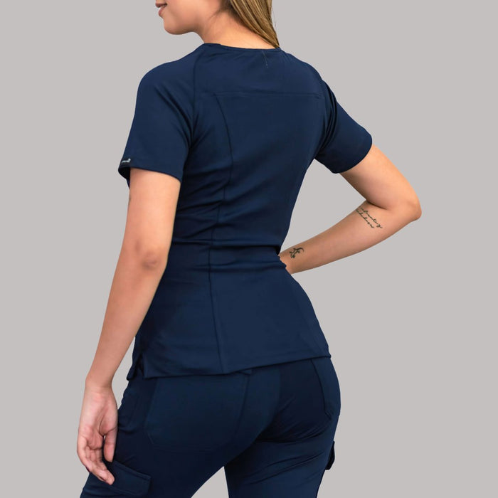 Women's Top 901 Navy Blue, Super Stretch Scrubs
