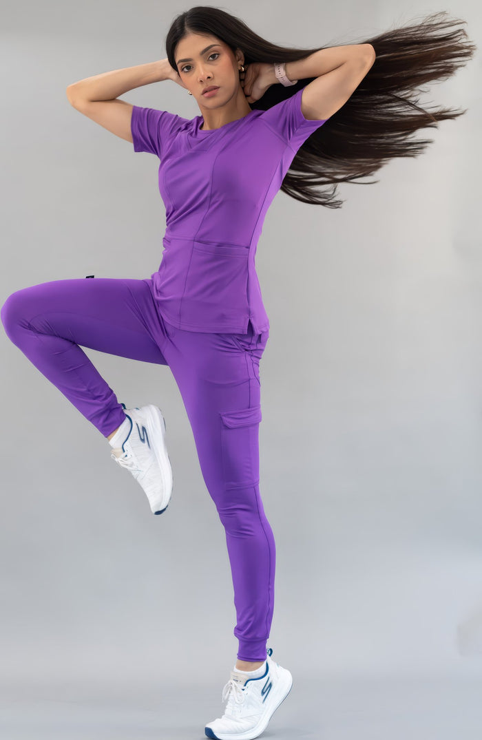 Women's Top 901 Purple, Super Stretch Scrubs