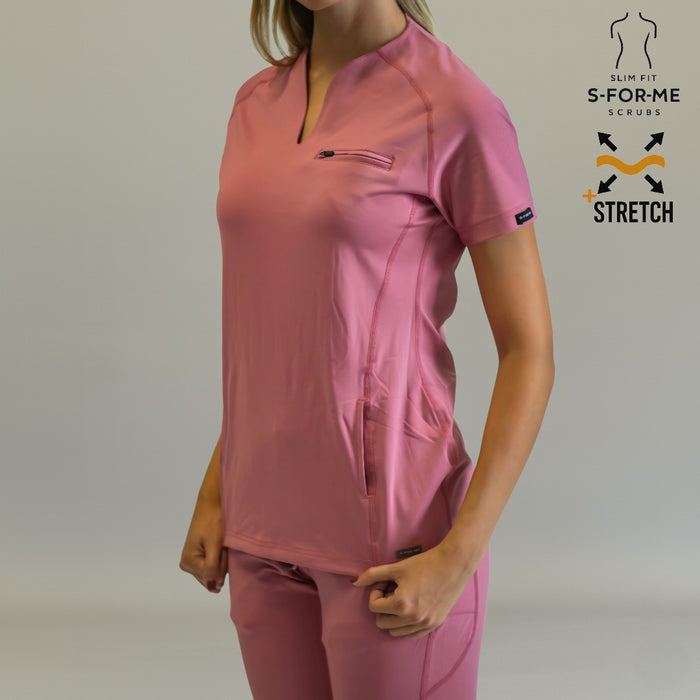 Women’s Top 915 Mauve Rose, Super Stretch Scrubs