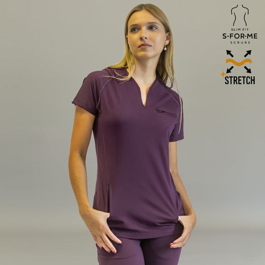 Women's Top 915 Purple, Super Stretch Scrubs
