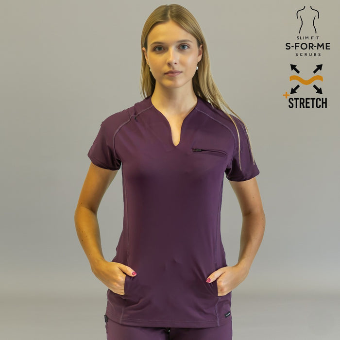 Women's Top 915 Purple, Super Stretch Scrubs