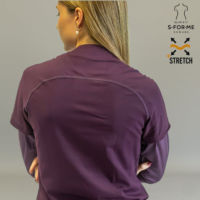 Women's Top 915 Purple, Super Stretch Scrubs
