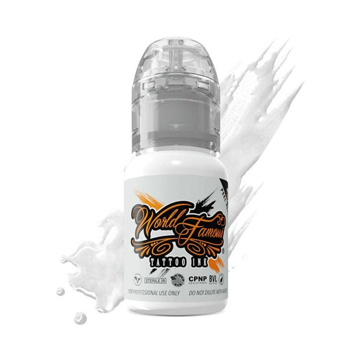 WORLD FAMOUS White House 15ml Tattoo Ink - Vegan, High Pigment & Fast Healing, Everest Orange - SD Cosmetics Care