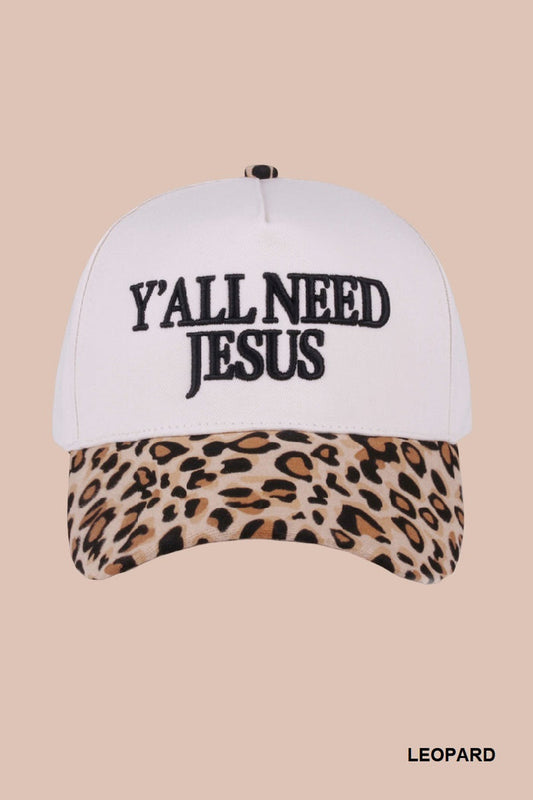Y'all Need Jesus Baseball Hats