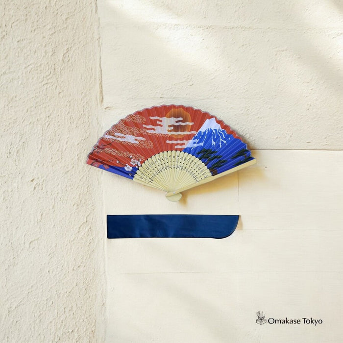 YINKE Bamboo Rib Silk Hand Fan