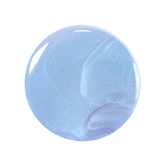 A round, glossy object with subtle swirls and a pearlescent sheen, inspired by Manucurist’s You  Me Under the Sea Green Flash™ Set in stunning water-based shades.