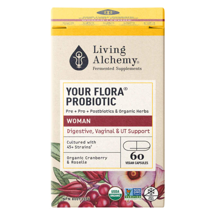 Box of LivingAlchemy YourFlora Woman 60Capsules