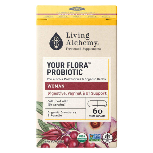 Box of LivingAlchemy YourFlora Woman 60Capsules