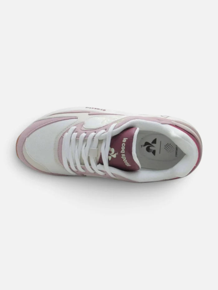 Zapatillas Le Coq Sportif R1100 Blanco/Rosa/Bnordeaux