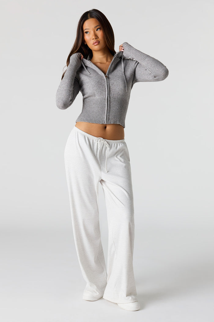 Zip-Up Sweater Hoodie