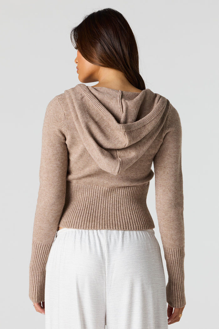 Zip-Up Sweater Hoodie