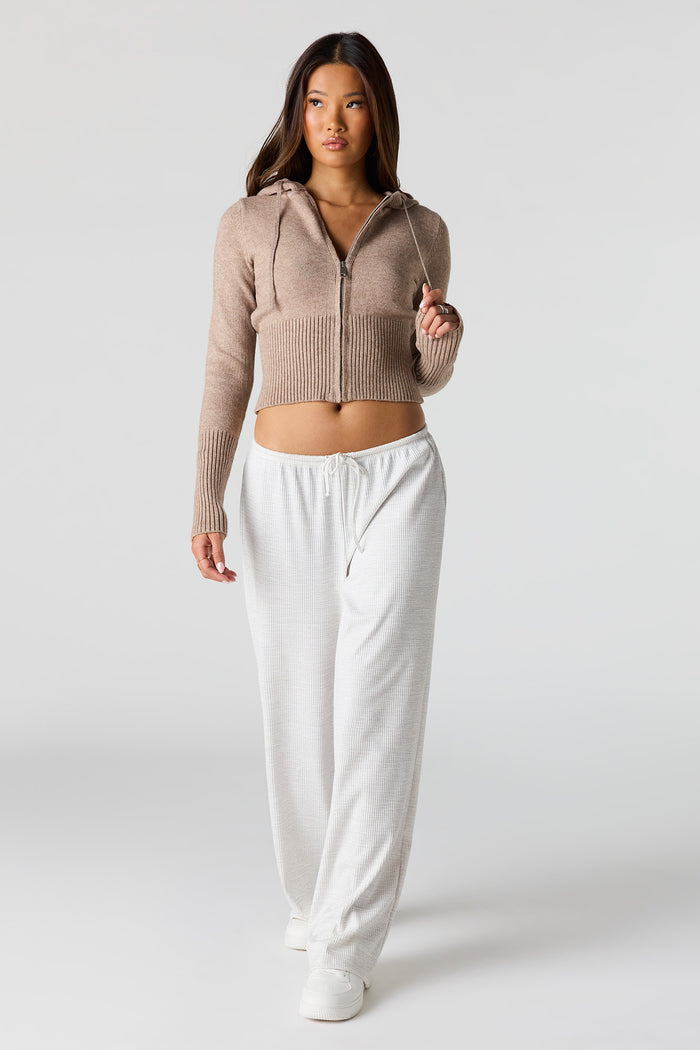 Zip-Up Sweater Hoodie